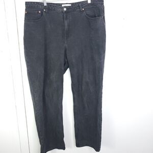 Abercrombie Fitch Jeans Womens 18 Long Curve Love Loose High Rise Baggy Ankle